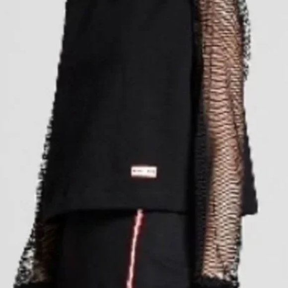 HUNTER for TARGET Women's Black Mesh Long Sleeve Sweatshirt - Size Large - Picture 2 of 8